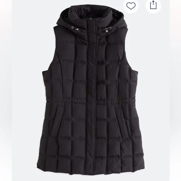 Bernardo Black Puffer Vest - Picture 2 of 3